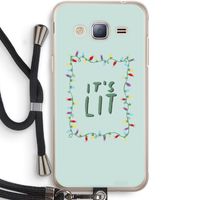 It's Lit: Samsung Galaxy J3 (2016) Transparant Hoesje met koord