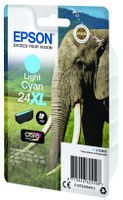 Epson Elephant Singlepack Light Cyan 24XL Claria Photo HD Ink - thumbnail