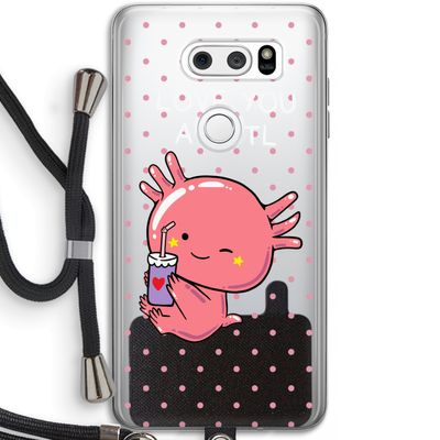 Love You A Lotl: LG V30 Transparant Hoesje met koord
