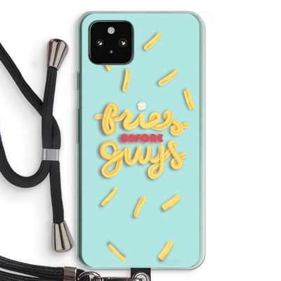 Always fries: Pixel 5a 5G Transparant Hoesje met koord