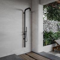 Buitendouche Fortifura Outdoor Original Wandmodel Met Handdouche Mat Zwart Fortifura