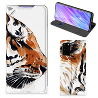 Bookcase Samsung Galaxy S20 Plus Watercolor Tiger - thumbnail