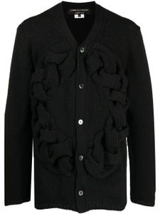 Comme des Garçons Homme Plus cardigan à col v - Noir