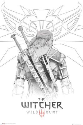 Poster The Witcher Geralt Sketch 61x91,5cm