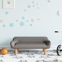 Kinderbank 70x40x24 cm stof taupe