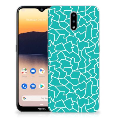 Nokia 2.3 | Hoesje maken | Cracks Blue
