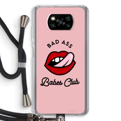 Badass Babes Club: Xiaomi Poco X3 NFC Transparant Hoesje met koord