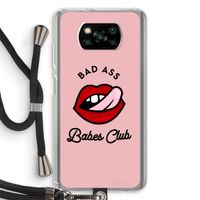 Badass Babes Club: Xiaomi Poco X3 NFC Transparant Hoesje met koord