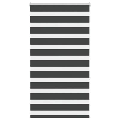 Zebra rolgordijn 70x150 cm stofbreedte 65,9 cm zwart