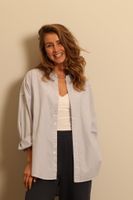 R13 R13 - blouse - DROP NECK OXFORD SHIRT - BLUE/WHITE PINSTRIPE - thumbnail