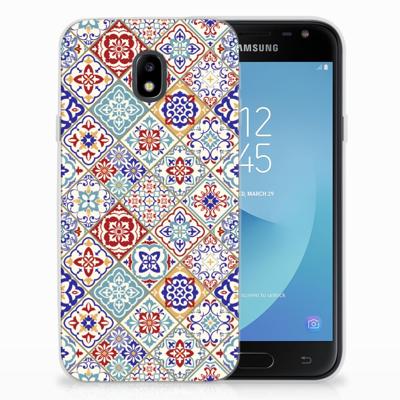 Samsung Galaxy J3 2017 | TPU | Siliconen hoesje | Tiles Color Samsung Galaxy J3 2017 | TPU | Siliconen hoesje | Tiles Color