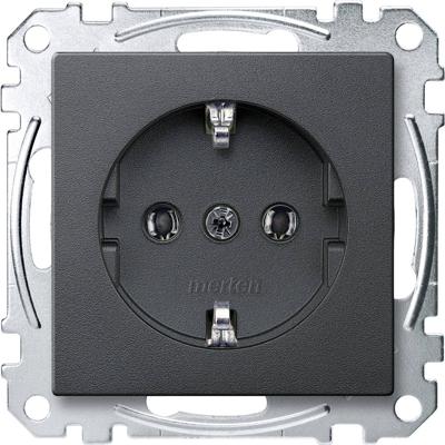 Merten MEG2301-0414 Wandcontactdoos System M Antraciet 1 stuk(s)