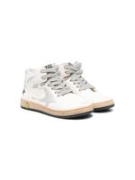 Golden Goose Kids baskets montantes à lacets - Blanc