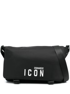 DSQUARED2 sac porté épaule à logo Icon imprimé - Noir