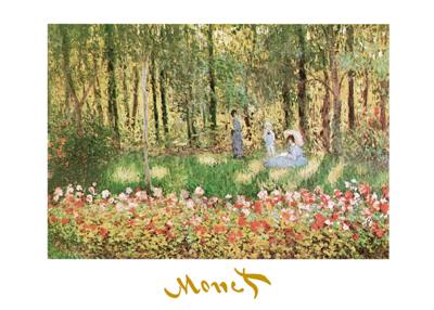 Kunstdruk Claude Monet - La famille d&apos;artiste 70x50cm