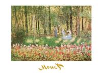 Kunstdruk Claude Monet - La famille d&apos;artiste 70x50cm