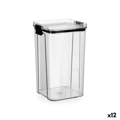 Voedselopslagcontainer Quid Cocco Transparant 1,3 L (12 Stuks)