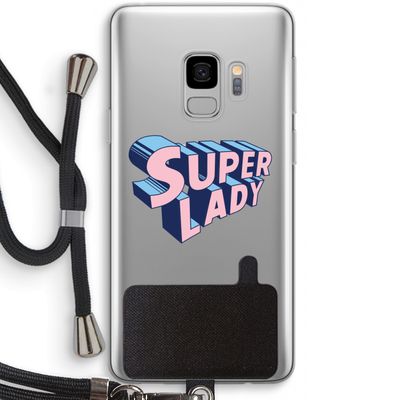 Superlady: Samsung Galaxy S9 Transparant Hoesje met koord