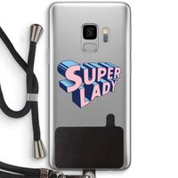 Superlady: Samsung Galaxy S9 Transparant Hoesje met koord