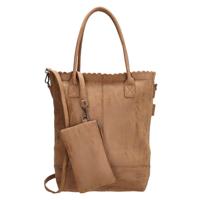 Beagles Shopper / Schoudertas met Etui Ceclavin Cognac