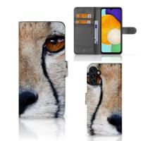 Samsung Galaxy A04s | Samsung Galaxy A13 5G | Telefoonhoesje | Met pasjeshouder | Cheetah