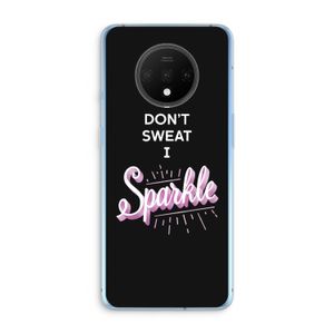 Sparkle quote: OnePlus 7T Transparant Hoesje