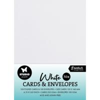 Studio Light • consumables cards & envelopes white a6