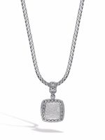 John Hardy pendentif Classic Chain pavé de diamants - Argent