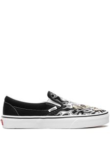 Vans "basket ""Flame Skull"" sans lacets" - Noir