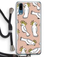 Papegaai: Huawei P20 Transparant Hoesje met koord