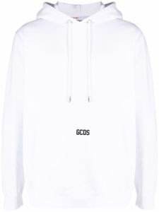 GCDS hoodie à logo imprimé - Blanc