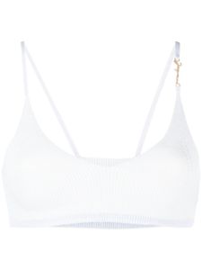 Jacquemus soutien-gorge Le Bandeau Pralu en maille - Bleu