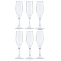 Champagneglas - 18x - transparant - kunststof - 150 ml - herbruikbaar - thumbnail