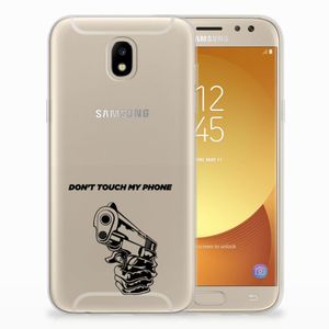 Samsung Galaxy J5 2017 Silicone-hoesje Gun Don't Touch My Phone