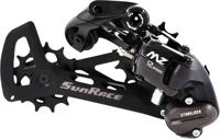 SunRace achterderailleur 12V medium kooi direct zwart
