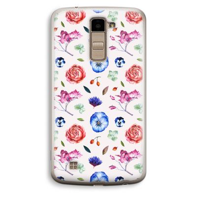 Bloemetjes: LG K10 (2016) Transparant Hoesje