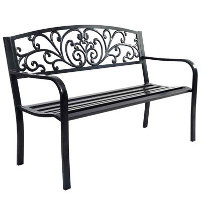 Tuinbank Parkbank Tuinmeubelen Bank Gietijzer 127 x 60 x 85 cm