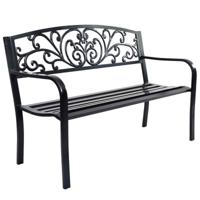 Tuinbank Parkbank Tuinmeubelen Bank Gietijzer 127 x 60 x 85 cm