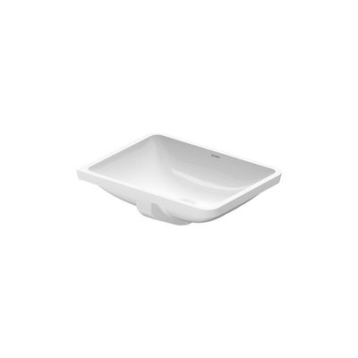 Duravit Starck 3 Inbouw Wastafel 53x36.5x18 cm Rechthoek Keramiek Glanzend Wit