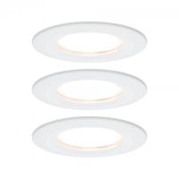 Paulmann Nova Inbouwlamp voor badkamer Set van 3 stuks LED LED 18 W IP44 Wit (mat) - thumbnail