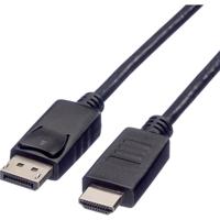 ROLINE DisplayPort Kabel DP - HDMI, M/M, zwart, 4,5 m