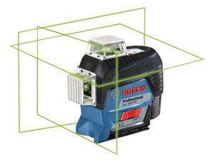 Bosch Blauw GLL 3-80 CG Kruislijnlaser met groene laserlijnen + BM1 houder in L-boxx - 0601063T00