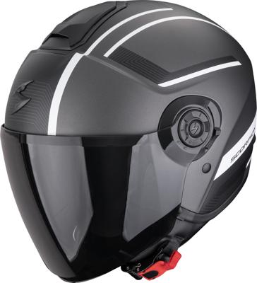 SCORPION EXO-City II Cosmos Mat, Jethelm of scooter helm, Zilver-Wit
