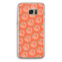 Just peachy: Samsung Galaxy S7 Edge Transparant Hoesje - thumbnail