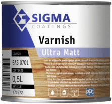 sigma varnish ultra matt kleurloos 0.5 ltr