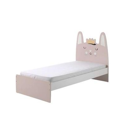 Vipack bed Rabbit - wit/roze - 204x121x99 cm