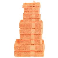 12-delige Handdoekenset SOLUND 600 g/m oranje