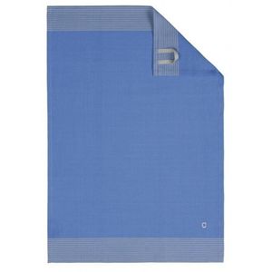 Cawö Cawö theedoek Two-tone 50x70 blauw