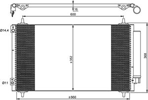 Condensor, airconditioning 35935