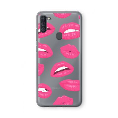 Bite my lip: Samsung Galaxy A11 Transparant Hoesje